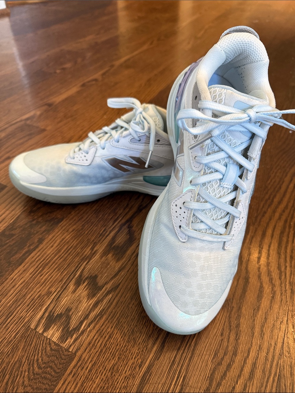 New Balance Pale Blue Iridescent Basketball Shoes 9.5
